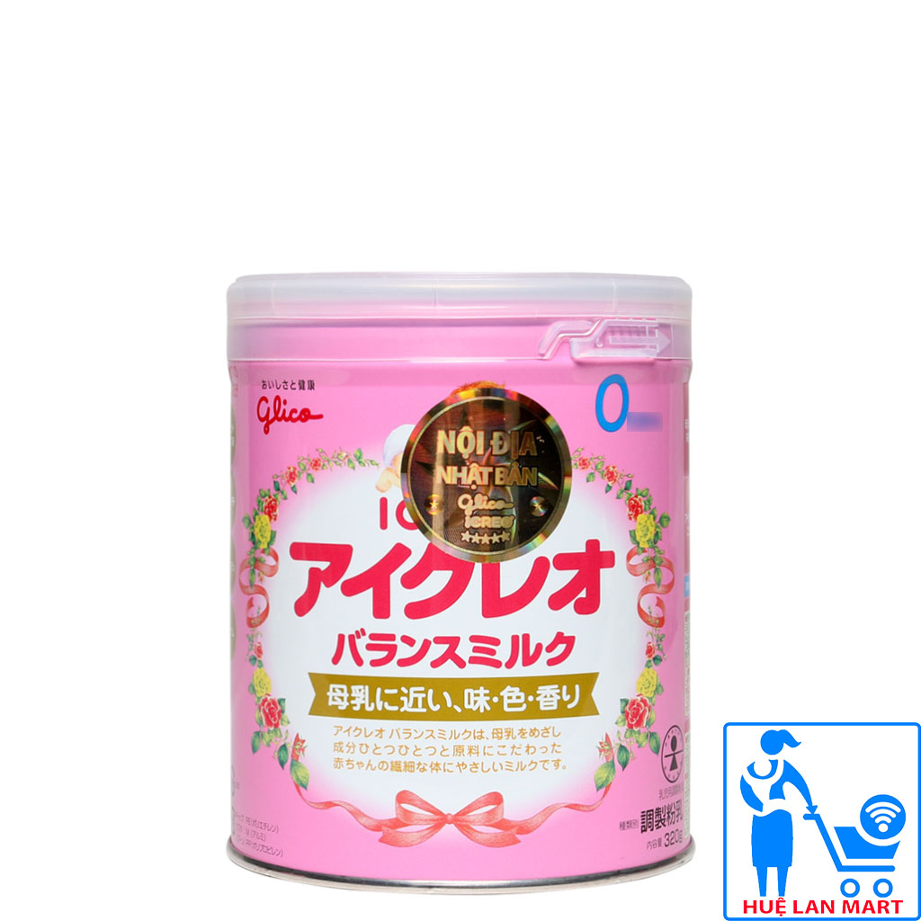 Sữa Bột Glico Icreo Số 0 - Hộp 320g (Cho trẻ 0~12 tháng tuổi)