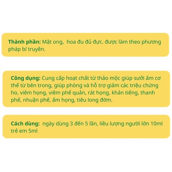 Hoa đu đủ đực ngâm mật ong lọ 300ml