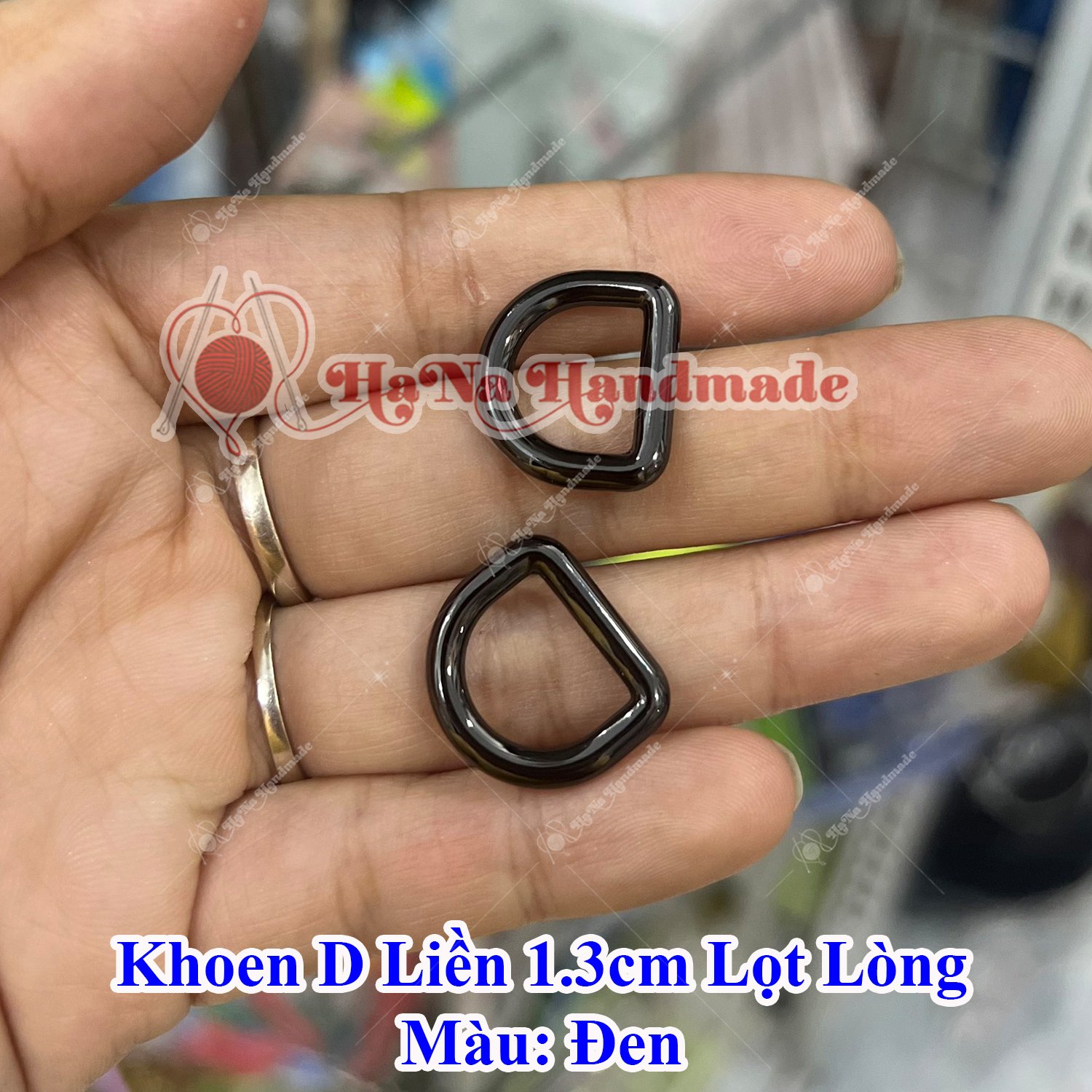 Khoen D liền lọt lòng 1.3cm làm túi xách
