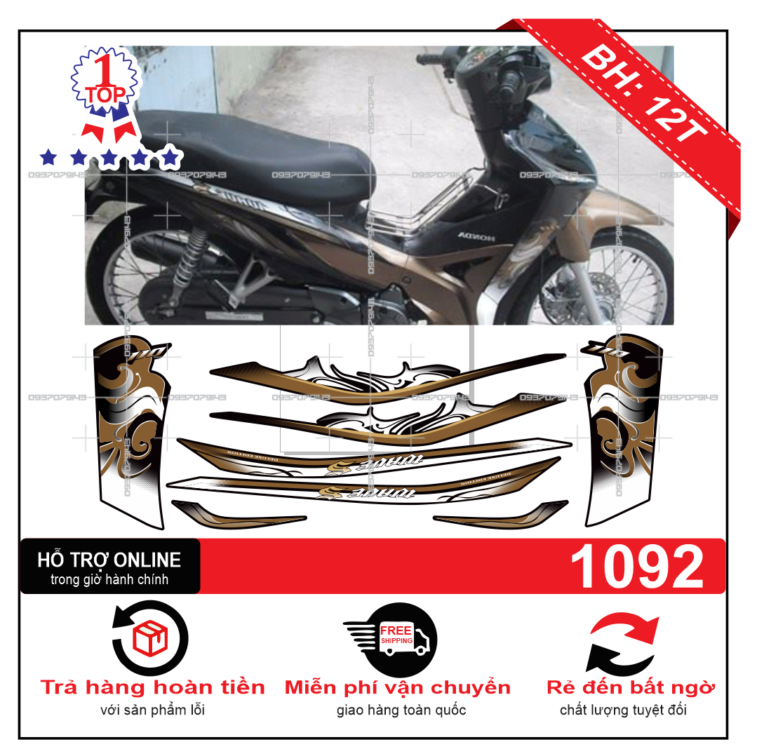 Tem rời wave s 110 mẫu zin
