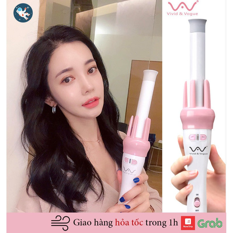 [MẪU MỚI- BH 12 THÁNG] MÁY UỐN TÓC MINI XOAY TỰ ĐỘNG 360 VIVID & VOGUA 2 CHỨC NĂNG UỐN XOĂN VÀ CỤP (Hàng chuẩn loại 1) - Máy uốn cụp - Máy uốn xoăn