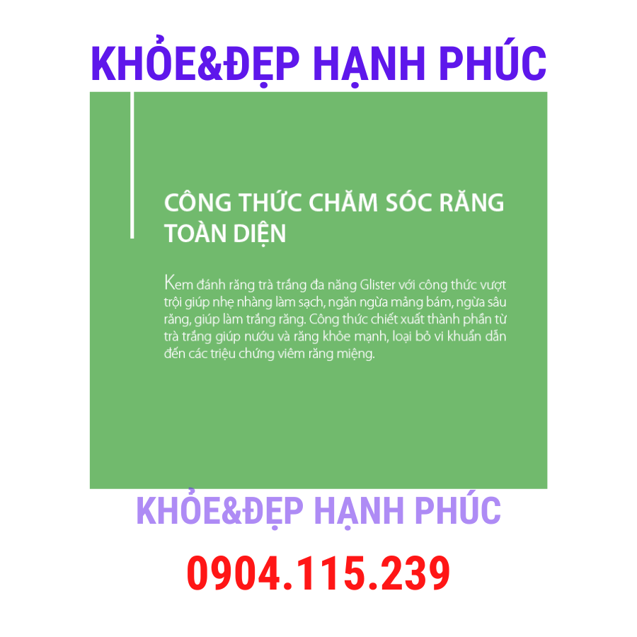 Kem đánh răng trà xanh – 200 gr/tuýp