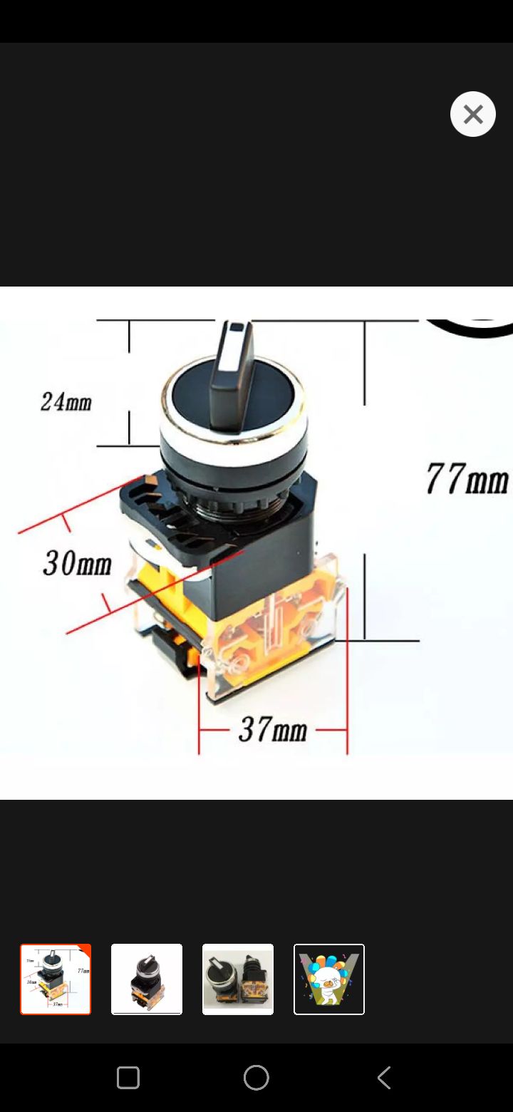 Cong tac xoay 3 vi tri 10A