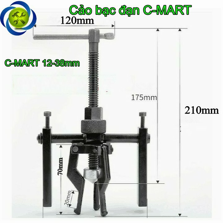 Cảo bạc đạn trong c-mart b0047 12-38mm