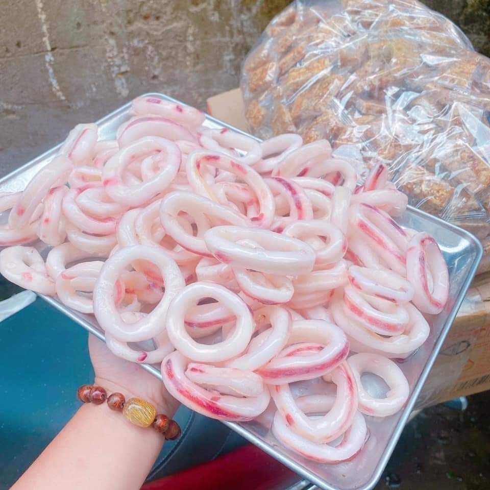( HCM ) Mực Vòng Cắt Khoanh { 1kg } Giao 2H