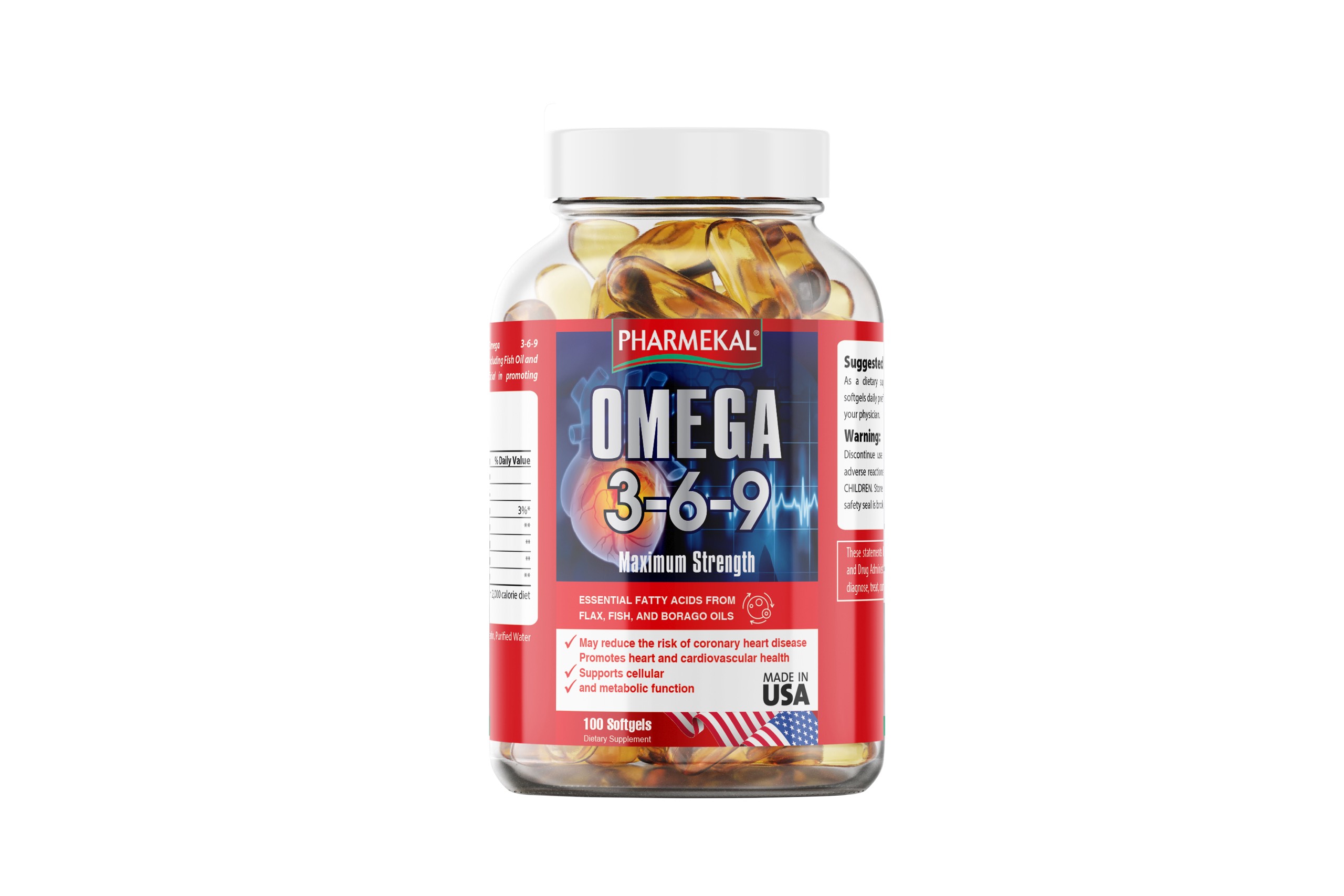 Viên Uống Dầu Cá Omega 369 Đỏ Pharmekal