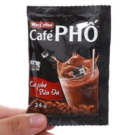 Cà phê sữa đá MacCoffee Café Phố 720g (30 gói) - Date mới