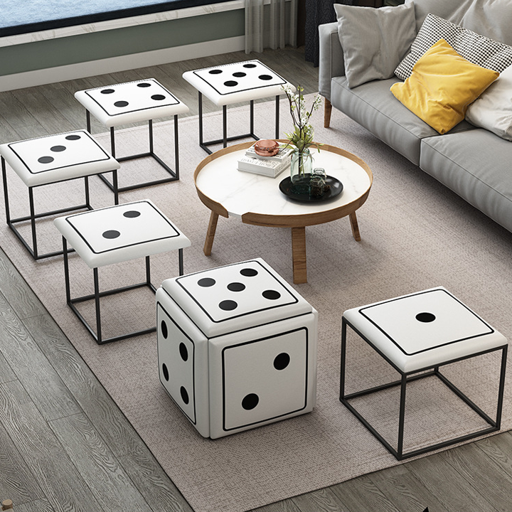Ghế đơn hình khối rubik xếp hình, Ghế lập phương, Ghế sofa xếp hình gấp gọn 5 trong 1