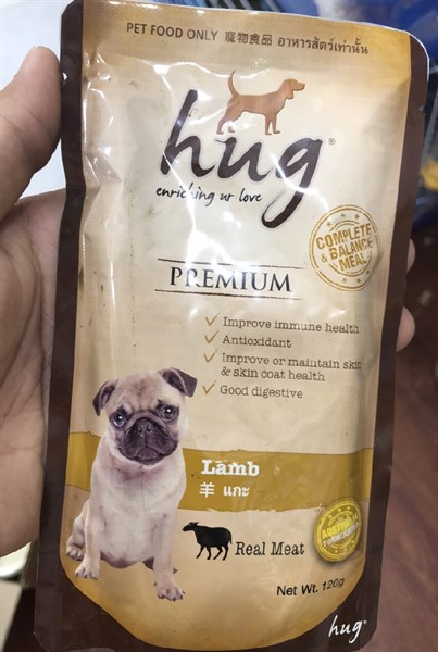 Pate Cho Chó Hug Bổ Sung Chất Xơ 120g