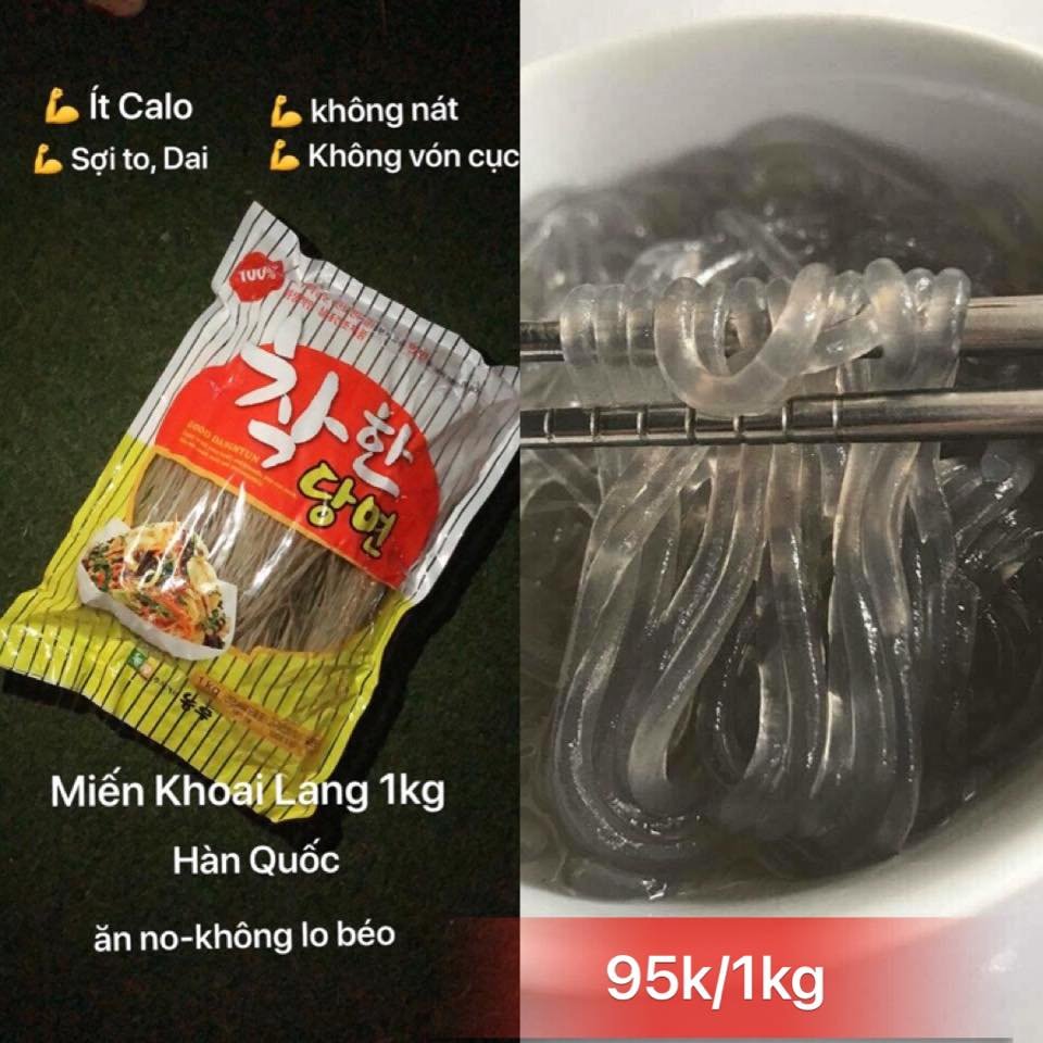 1kg Miến khoai lang hàn quốc date luôn mới (Miến gogi hàn quốc)
