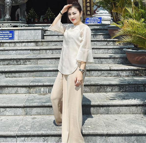 PHÁP PHUC ĐI LỄ CHÙA ĐỒ LAM THIẾT KẾ ( set BE )