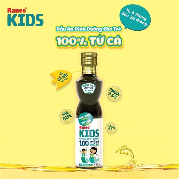 Dầu Ăn Dinh Dưỡng Ranee Kids 250ml