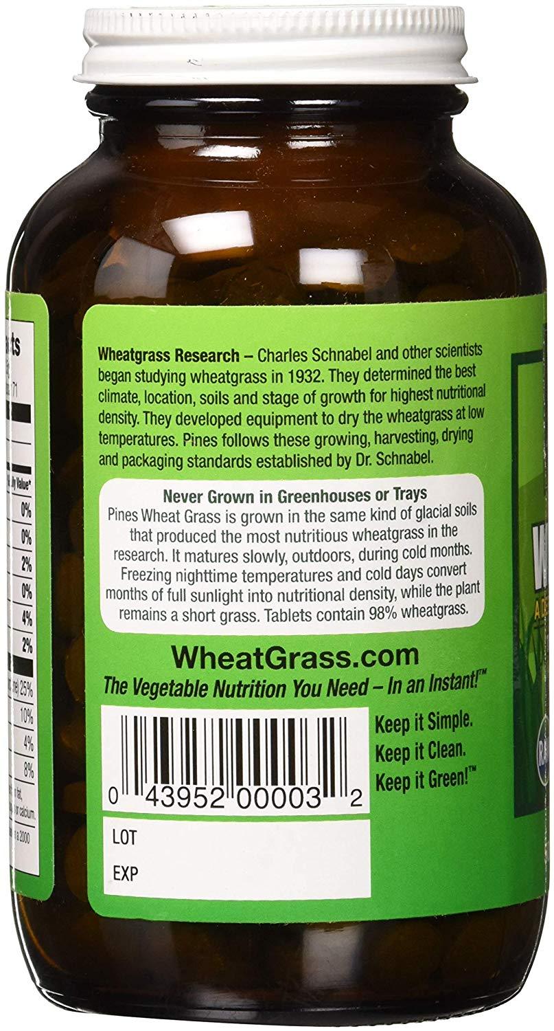 Pines Organic Wheatgrass Pills 500V