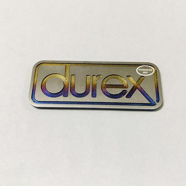 Tem Titanium 3D Chữ Durex (Titan 100%)