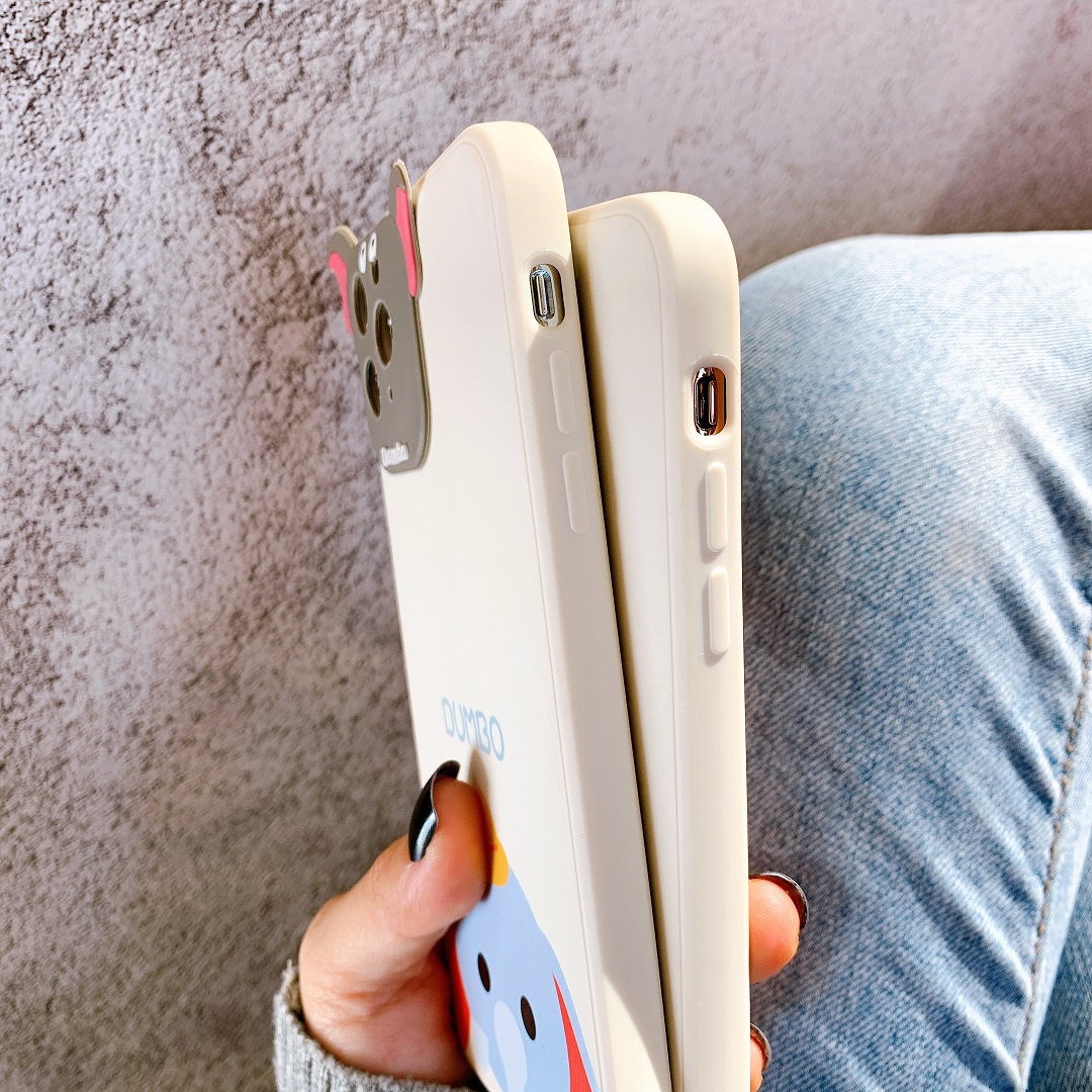 Ốp Lưng Silicon Bảo Vệ CAMERA Doraemon x Voi Dumbo
