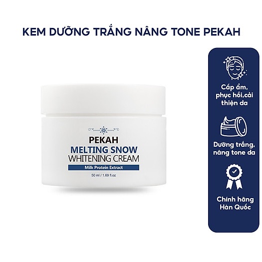 [Mẫu Mới Nhất] PEKAH - Kem Dưỡng Da Melting Snow Whitening Cream 50ml