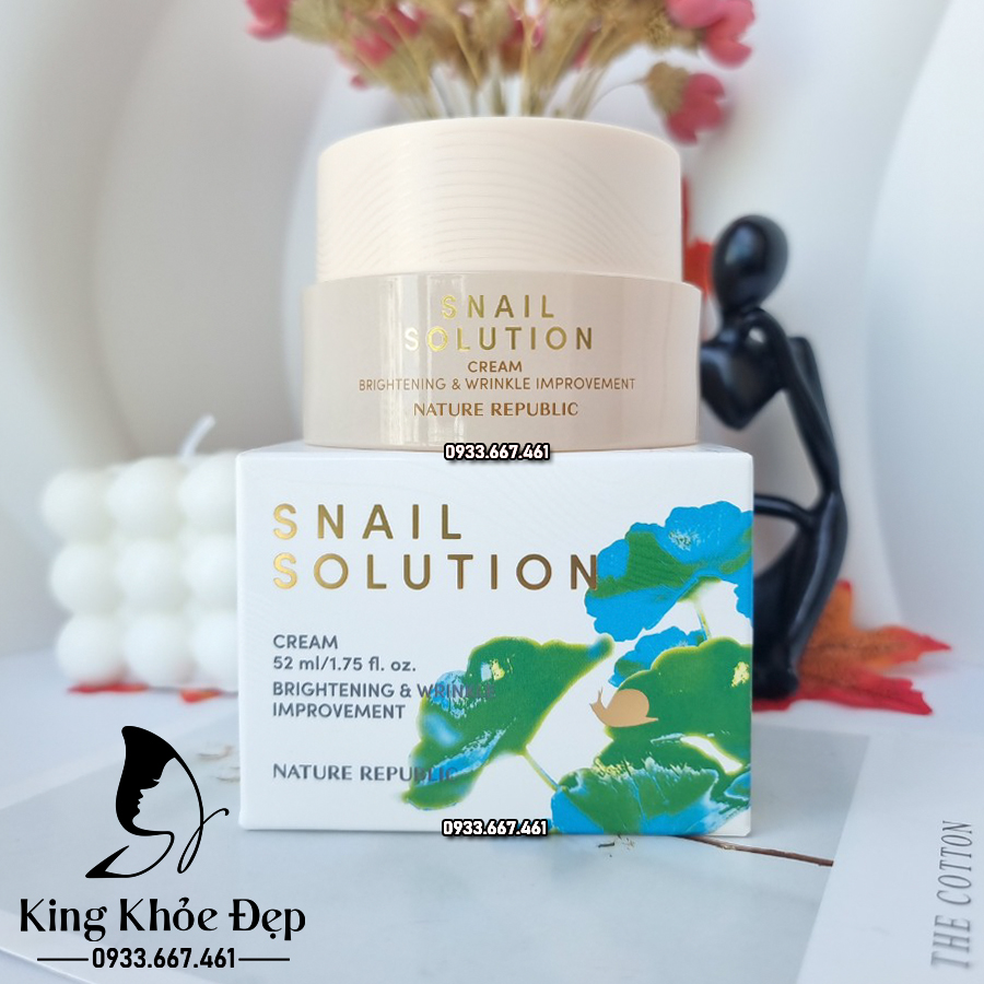 [HCM]Kem Dưỡng Da Nature Republic Snail Solution Cream