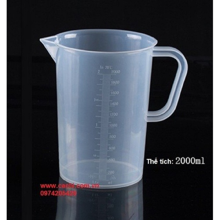 Ca nhựa chia vạch 1000ml