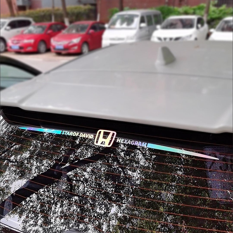 Miếng dán Logo phản quang Lazer nhiều màu độc đáo dài 65cm
