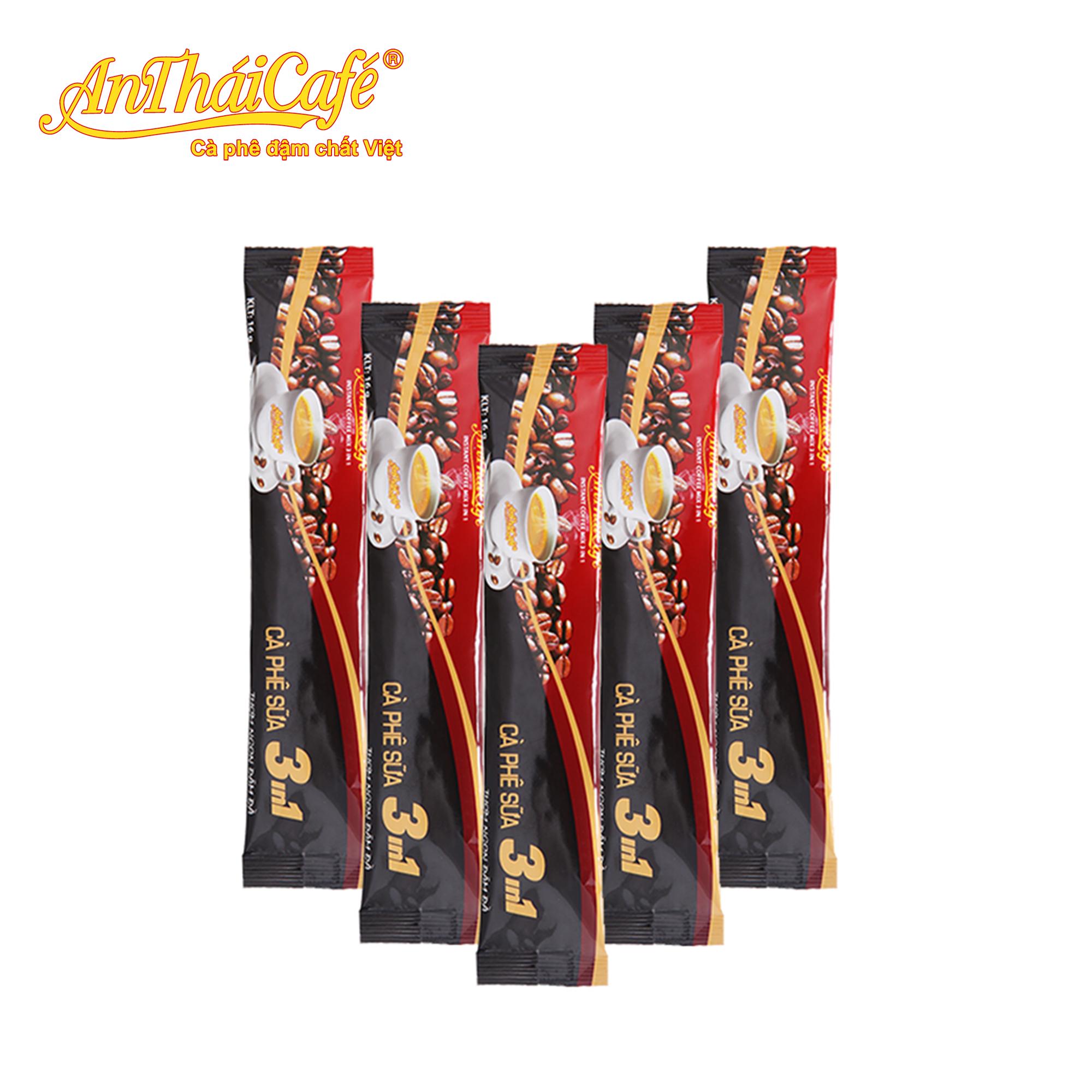 Combo 5 Gói Cà Phê Sữa 3 Trong 1 An Thái Mới (5 gói x 16gr) - AnTháiCafé