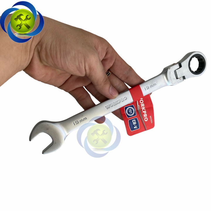 Cờ lê tự động đầu lắc léo 19mm Workpro WP273174