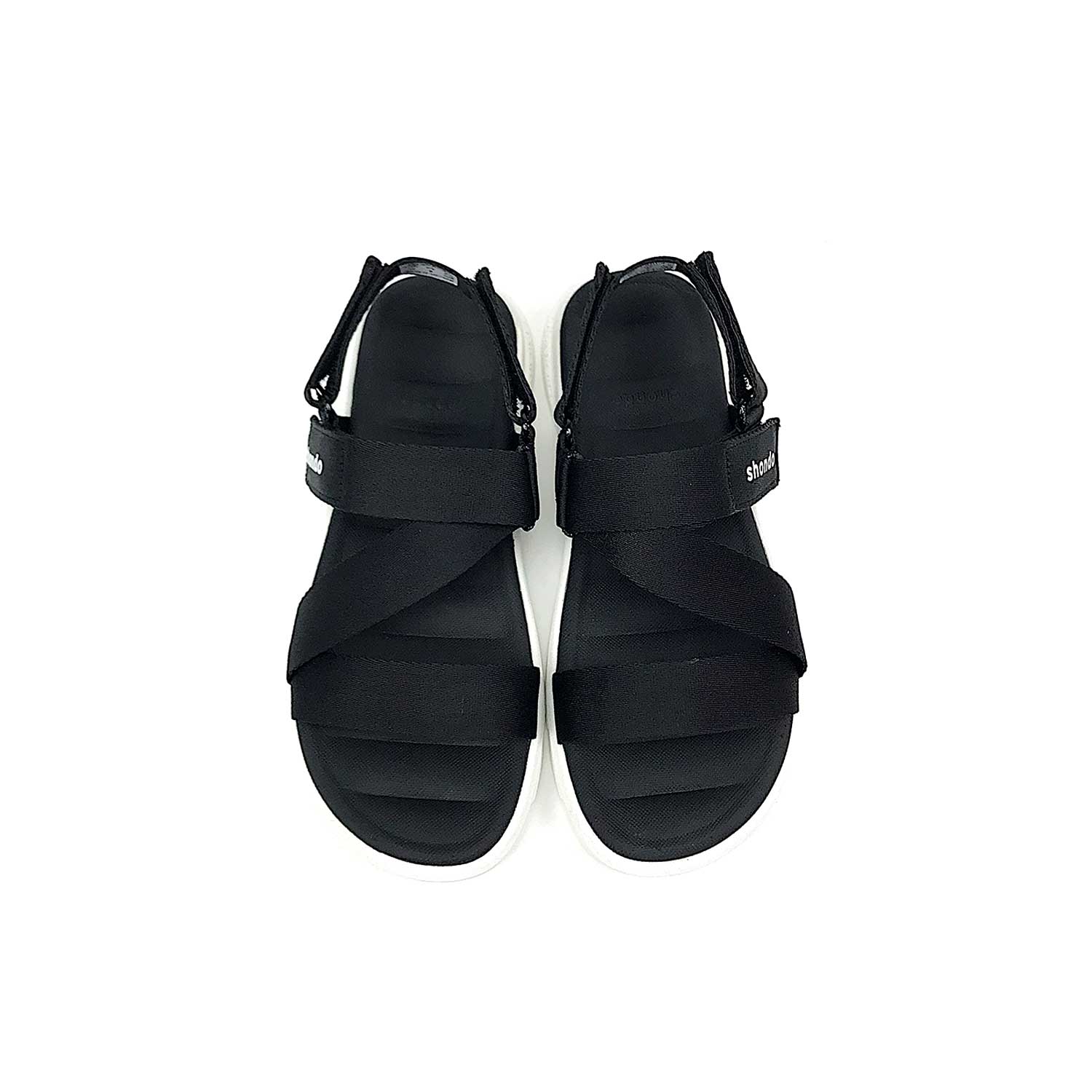 [HCM]Giày Shondo Sandal Trắng Đen F6S003