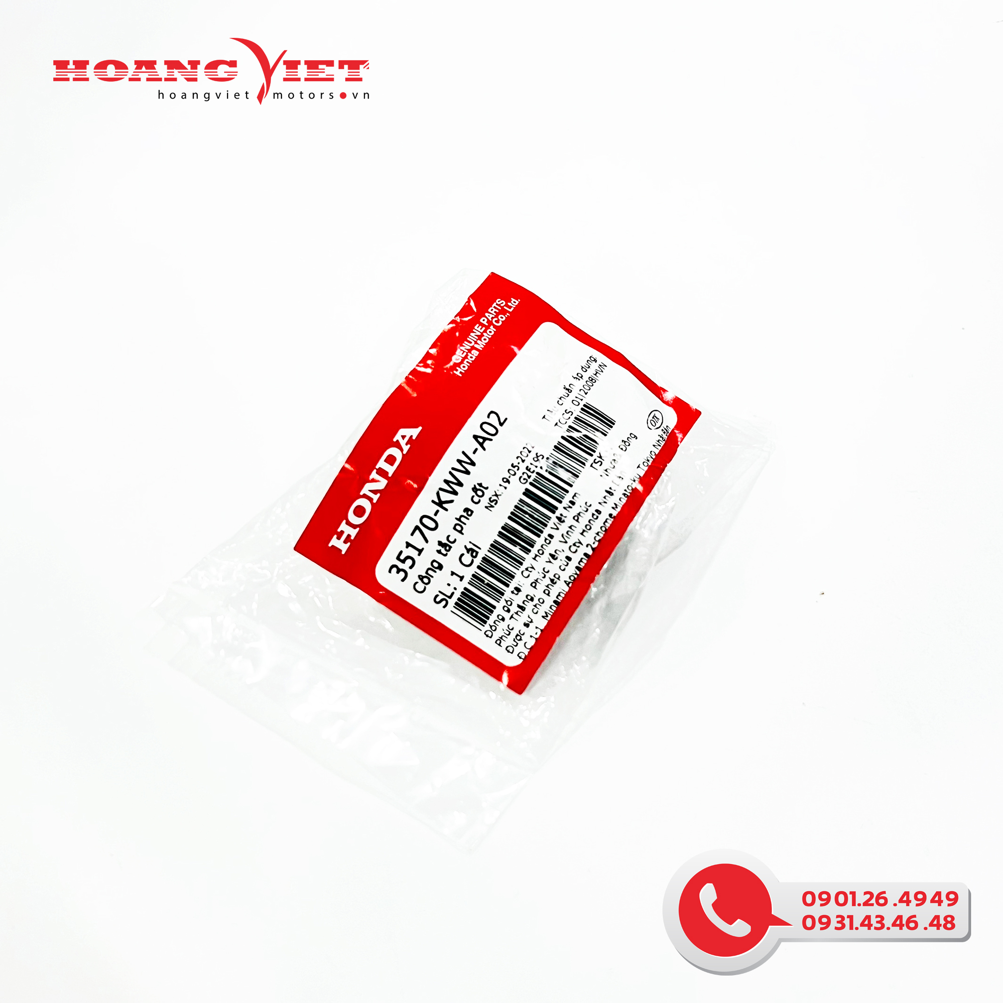 Công tắc pha cốt - HONDA AIR BLADE / FUTURE / VISION / WAVE và nhiều xe  - 35170KWWA02