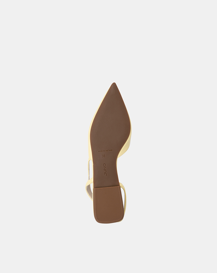 Giày Búp Bê Nữ 3cm Thời Trang JUNO Slingback Bệt BB03100