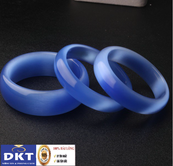 [HCM]{ SIÊU BÃO } Vòng Tay Đá Mắt Mèo Bản Nhỏ Xanh Dương Cao Cấp Hàng Như Hình Đủ Side Cho Khách Lựa