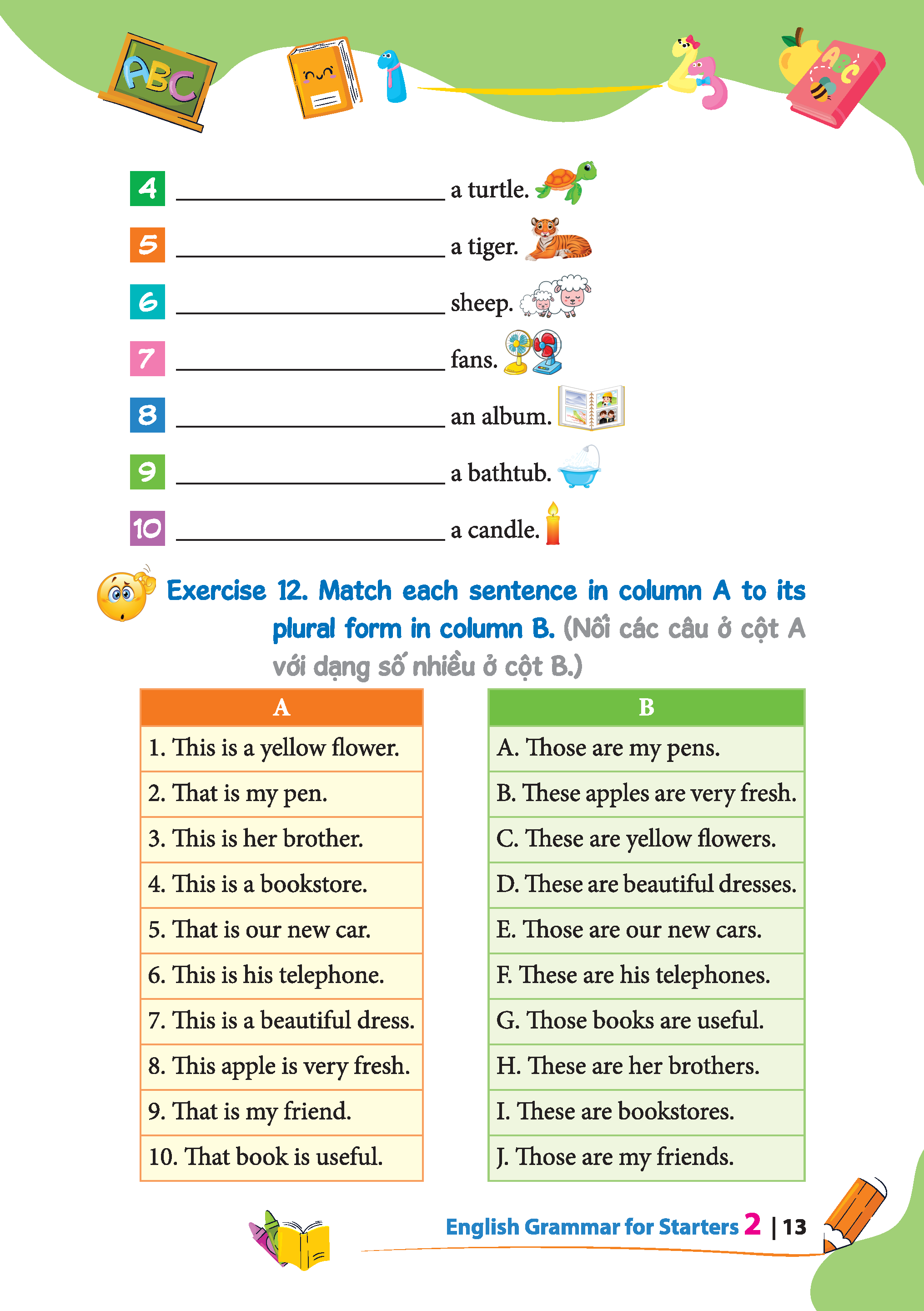 Sách - English grammar for starters 2 (có đáp án)