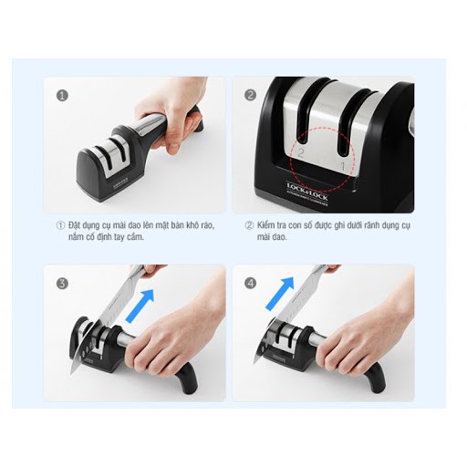 [HCM]Dụng cụ mài dao Lock&Lock đa năng cầm tay