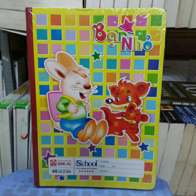 10 quyển Vở ô ly 48 trang hồng hà 6 Sao