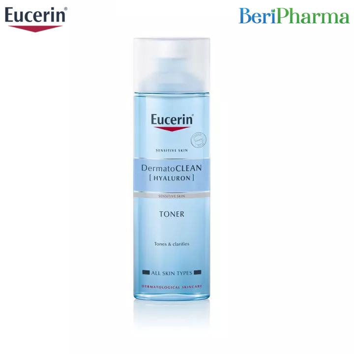 Eucerin nước hoa hồng dành cho da nhạy cảm dermatoclean clarifying toner 200ml