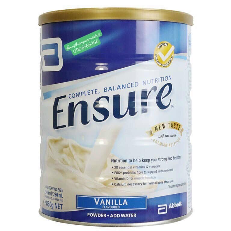 [DATE ĐẸP 04/2026]SỮA BỘT ENSURE ÚC - HỘP 850 Gram