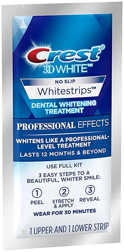 Miếng dán trắng răng Crest 3D White Professional Effects hộp 20 ngày