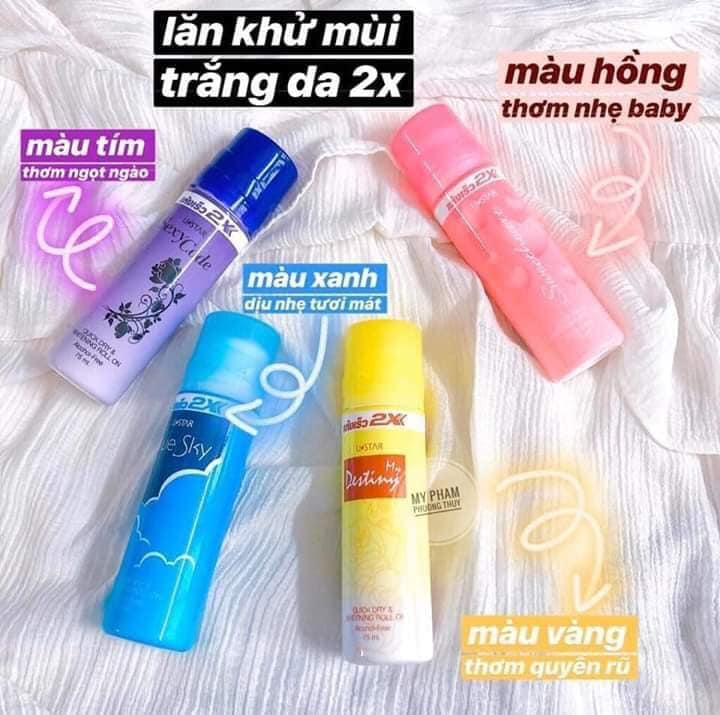 VT0062 Lăn nách khử mùi siêu thơm 2x Thái lan 75ml siêu rẻ