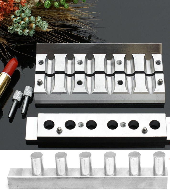 Khuôn son inox 6 lỗ đường kính 12.1 (kèm thanh đẩy)