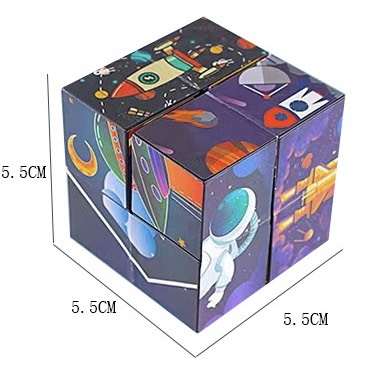 Đồ Chơi Khối Rubik 3D Thay Đổi Hình Dạng Độc Đáo Cho Bé