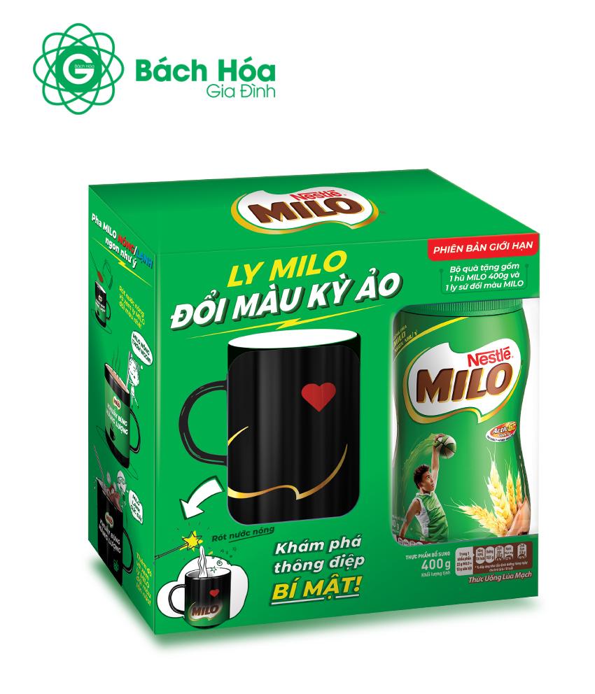 Thức uống Milo 400g tặng ly sứ đổi màu kỳ ảo