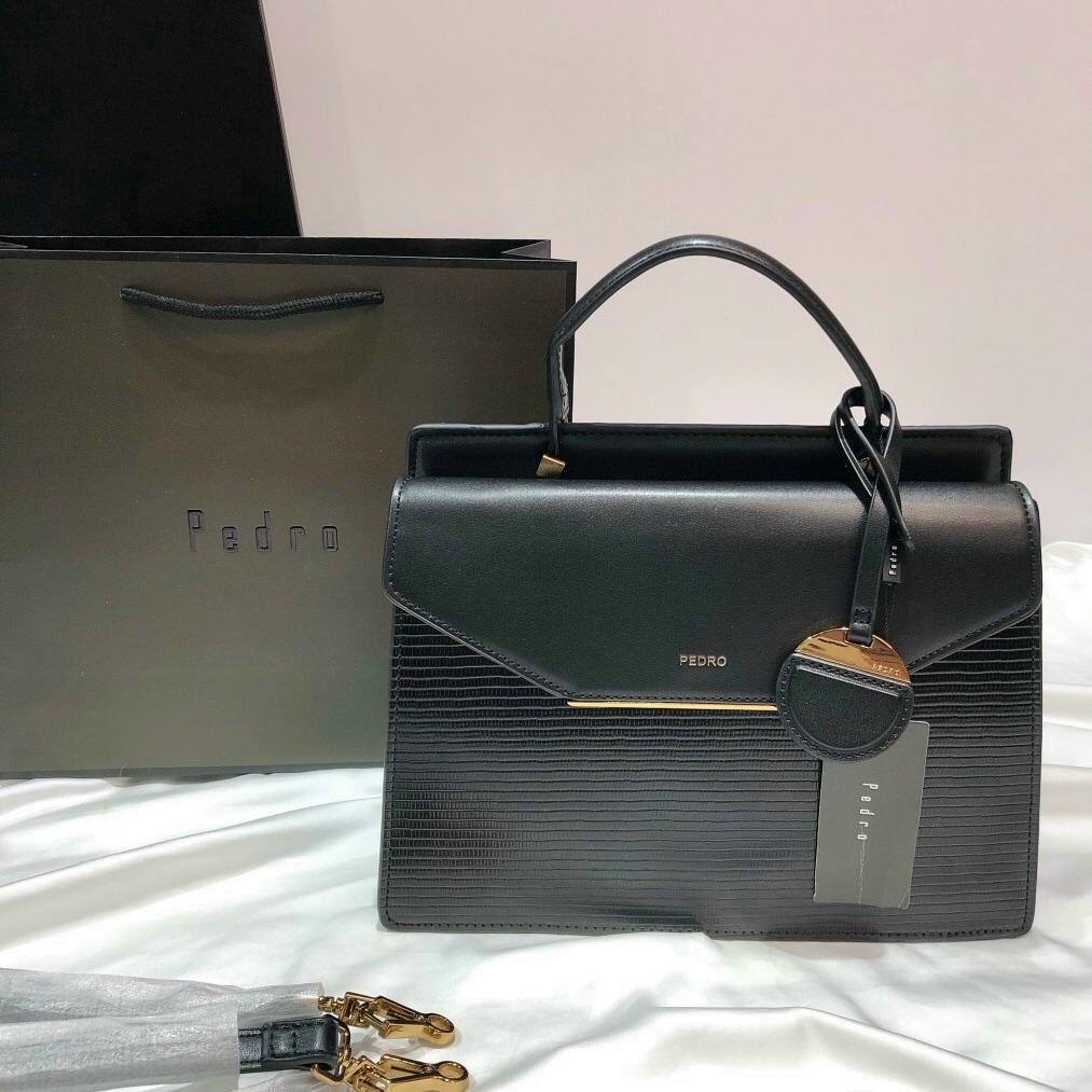 [HCM]Túi Pedro code pw2-56610010 size 28cm màu đen
