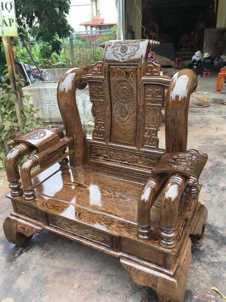Bộ bàn ghế Tần Thủy Hoàng gỗ mun