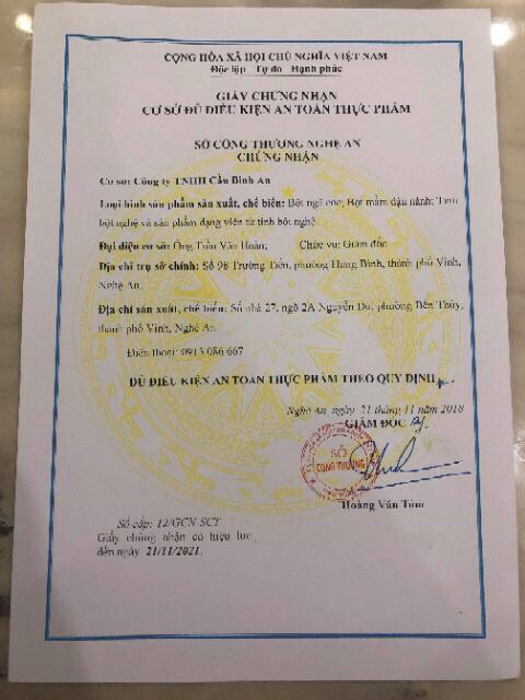 Ngũ Cốc Lợi Sữa Cầu Bình An