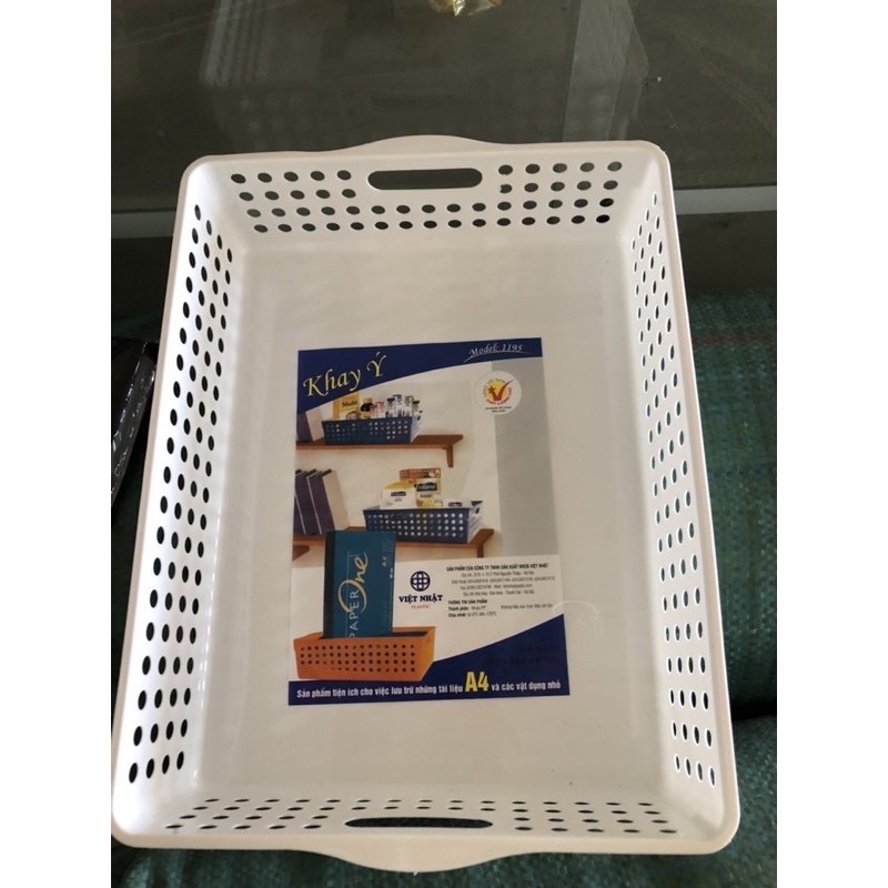 Rổ trắng ,Khay chữ Nhật B5