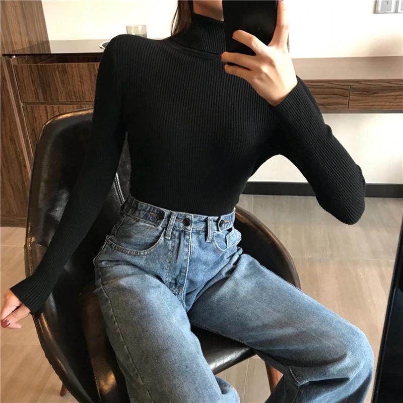 Áo thun nữ cổ lọ thời trang