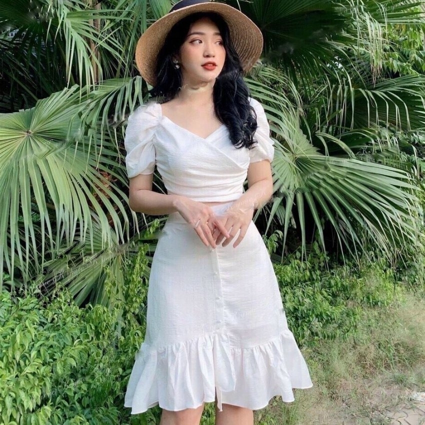 [HCM]Set áo kèm chân váy mã XC022 Thời trang THE MIX-UP SHOP phong cách Hàn Quốc Chất vải mềm mịn thoáng mát