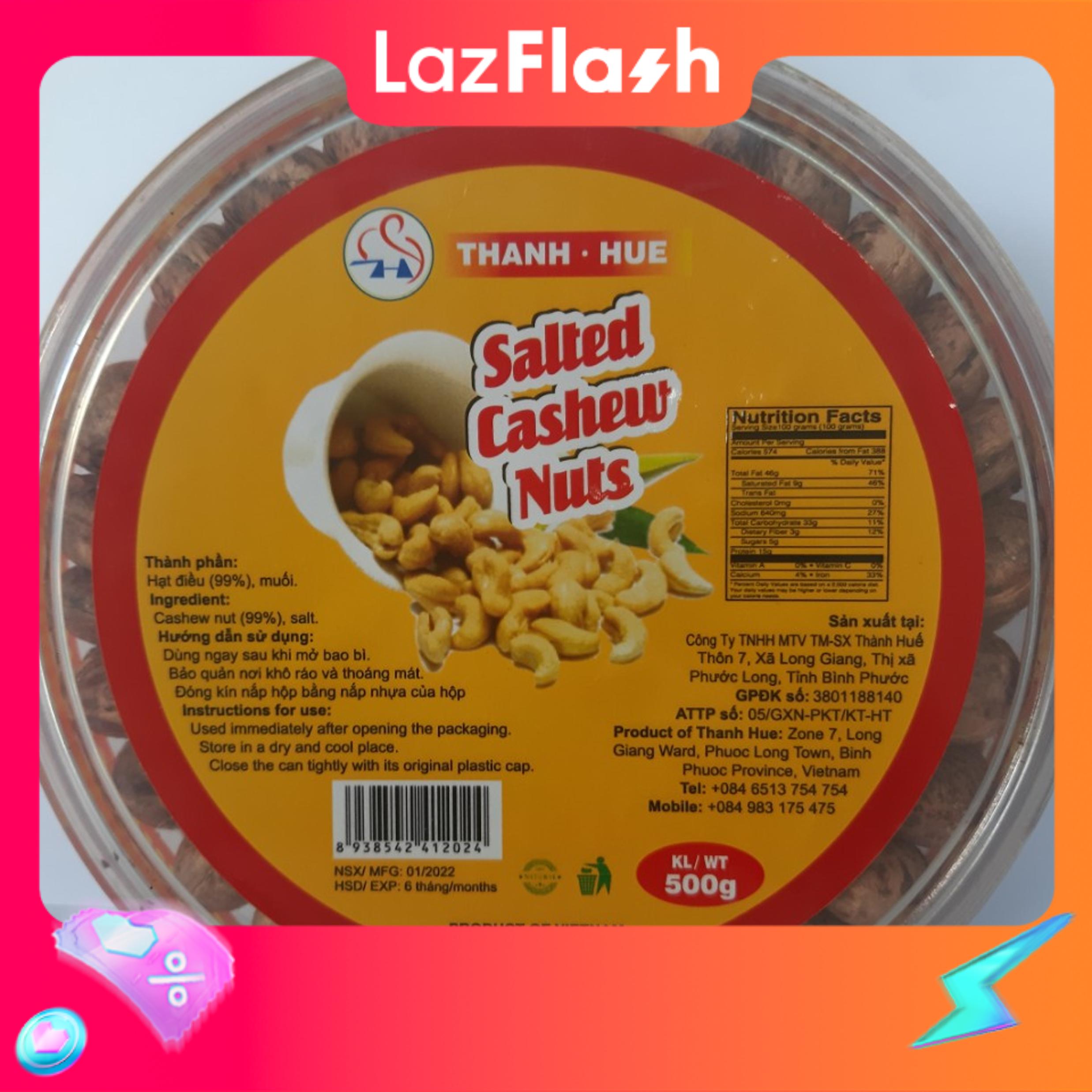 Hạt Điều Rang Xếp Hoa Hộp 500gram
