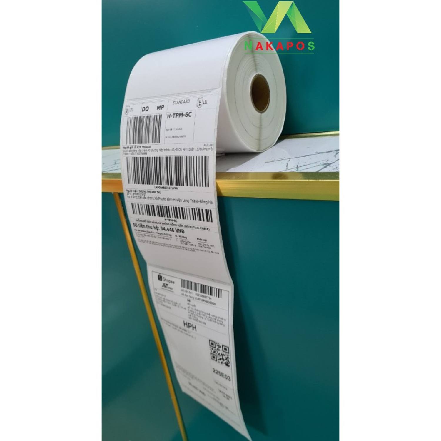 COMBO 10 CUỘN GIẤY IN ĐƠN HÀNG KHỔ A7 (70X100)