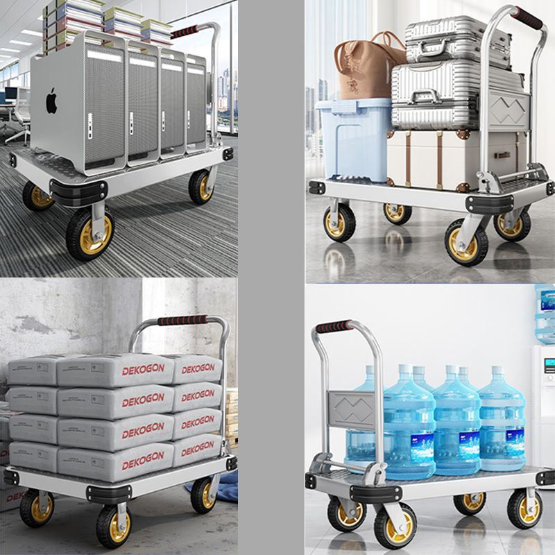 Xe Đẩy Hàng Gấp Gọn 4 Bánh Xe Đẩy Hàng Có Khả Năng Chịu Tải Siêu Tải Xe Đẩy Chở Dày Im Lặng