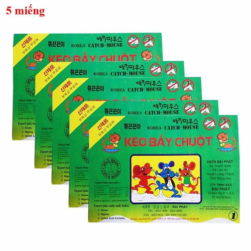 2 tấm keo bẫy chuột siêu dính - miếng keo dính chuột dính