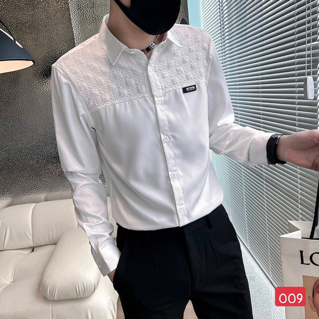 [HCM]ÁO SƠ MI NAM NỮ CẶP- ĐÔI CHẤT LỤA DÀI TAY SÀNH ĐIỆU HÀN QUỐC HOT TREND CO GIÃN NHẸ THỜI TRANG CAO CẤP(ảnh thật shop tự chụp) - HL STORE MS237